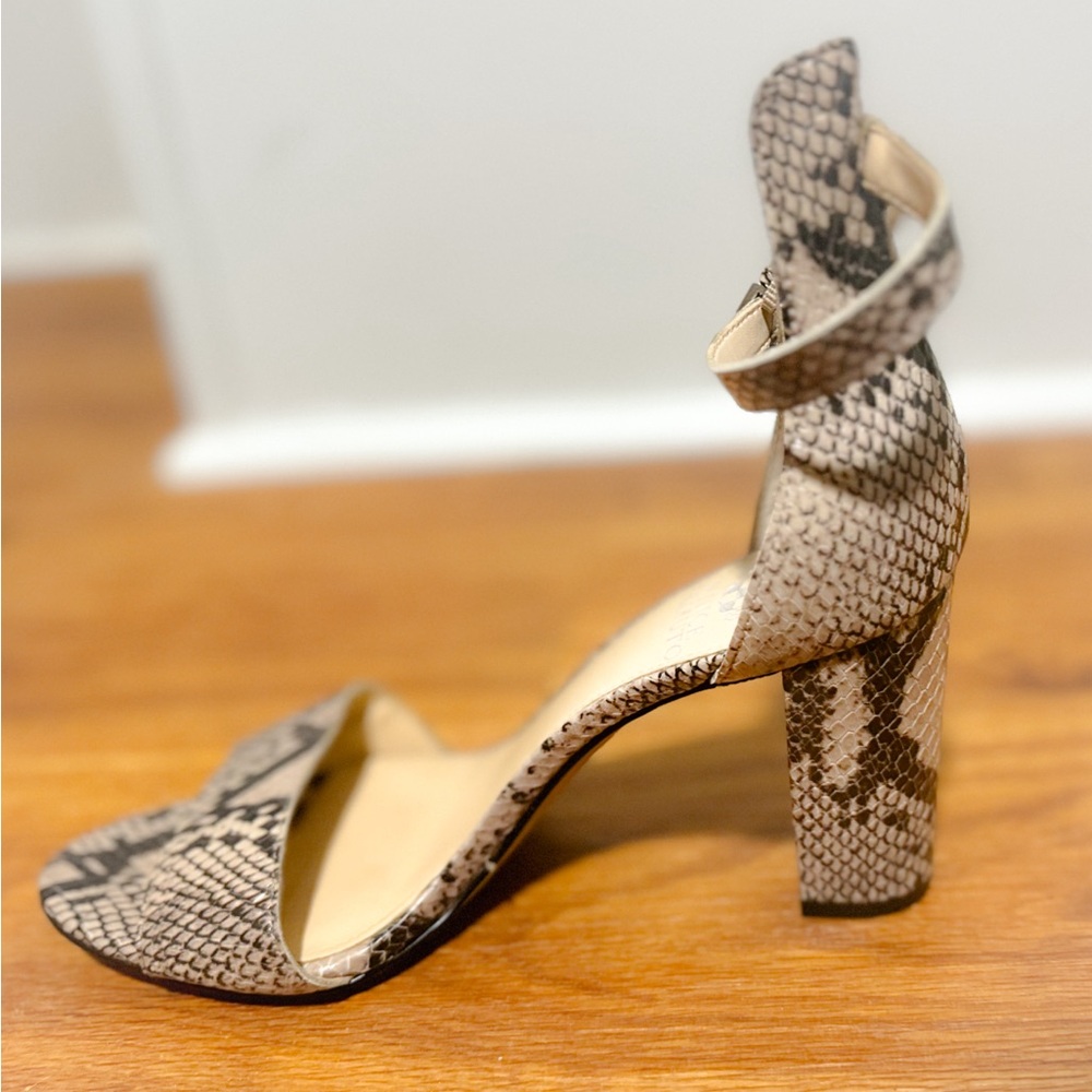 Vince Camuto Snakeskin Heels - Picture 2 of 4